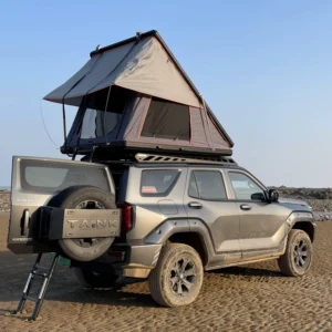 Strength Factory Oxford Hard Shell Roof Top Tent for SUV Truck Waterproof Quick Setup Four-Season Camping Travel