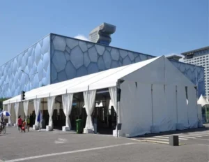 Sturdy Arch Window Event Tent Temporary Shelter With Architectural Membrane Material for Outdoor Party Exhibition