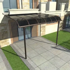 Sturdy Free Standing Awning with Stable Metal Base for Outdoor Patio and Event Shading
