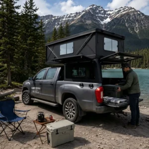 Sturdy Hard Shell Pickup Truck Camping Tent CE Certified Safety Lock System Large Space Rooftop Shelter for Offroad Pickup