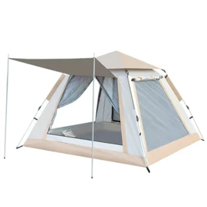 Summer Automatic Pop-Up Tent, 3-Second Setup, Mosquito-Proof, Breathable Mesh, 4-5 Person, Waterproof Outdoor Tent