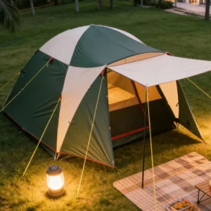Summer Dome Tent One Bedroom 2-3 Person Outdoor Camping Silver-Coated Sun Protection Rainproof Waterproof