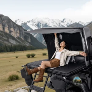 Summer Glamping Rooftop Tent Terrace Awning Wrangler SUV Tank 3000mm Waterproof Ready to Use Second generation Wilderness