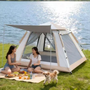 Summer Tent Automatic 3 Second Setup One Bedroom Mosquito Proof Breathable Mesh 4-5 Person Waterproof Outdoor Portable