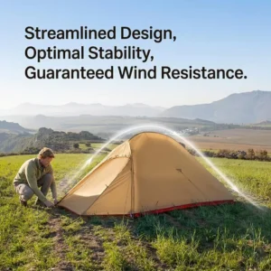 Summer Waterproof Polyester Nylon Zipper Tent Double Door Ventilation Lightweight Camping