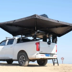 Sunproof Double-Layer Hard Shell Oxford Car Awning for 4×4 Off-Road Campervan Free-Standing Quick-Opening 270-Degree Awning