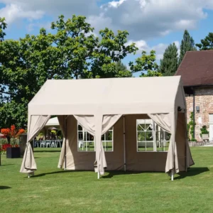 T-03 Commercial Instant Canopy Waterproof Gazebos Right-Angle Folding Tent Galvanized Steel Frame Durable
