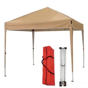 T16 Pop up Canopy Tent Ceramic White Coated Iron Frame Silver Coated Wear Cold UV Resistant 3×3 Canopy Tent