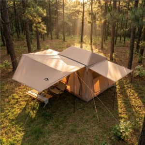 TOURUS Portable Air Tent Inflatable Camping Outdoor Glamping Waterproof Oxford Easy Setup Double Layer Family 3 Year Warranty