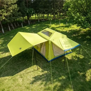 TOURUS Portable Inflatable Air Tent Camping Glamping Outdoor Waterproof Easy Setup Family Size CE TUV Certified