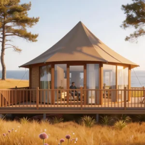 Tanzania Luxury Hotel Glamping Tent for Outdoor Safari Lodge