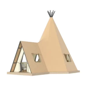 Teepee Safari Tent Waterproof Outdoor Glamping Living Resort Tent