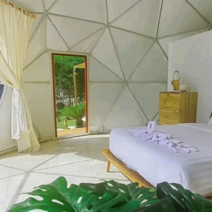 Teepee Yurt Glamping Luxury Dome Tent Resorts 3M 5M 6M Canvas Bell Glamping Tent
