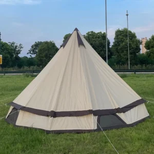 Tenda Camping 3 4 People Four Season Waterproof Cotton Canvas Outdoor Luxury Family Glamping Teepee Yurt Bell Pyramid Tent One