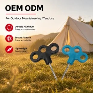 Tent Accessories Factory Camping Tent Screw Pegs Plank Board Nail Floor Stakes