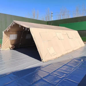 Tent Frame Insulated Khaki Desert Modular Combined Steel Pipe Four Season Double Layer PVC Windproof Large Space Outdoor Tente