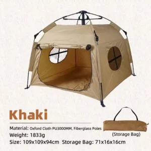 Tent Outdoor Household Fully Automatic Folding cat and Dog Bed Rainproof and Sunproof Portable Vehicle mounted Camping Tent