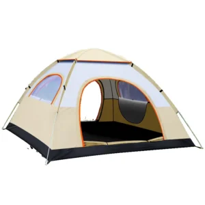 Tent Outdoor Professional Camping Overnight Winter Warmth Tent Black Rubber Waterproof Park Wild Camping Equipment