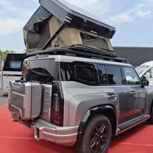 Tent Roof Vehicle Fully Aluminum Frame Extendable Ladder Hard Shell Double Layers Four Season Use One Bedroom Sturdy 2 Person