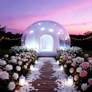 Thick PVC Transparent Waterproof Sun-Resistant Inflatable Dome Bubble Tent for Outdoor Wedding Party Decorations