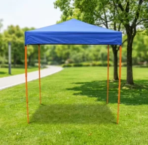 Thick Steel Square Canopy Tent, Wind-Stabilized Folding Gazebo, Custom Size for Home Leisure and Private Parties