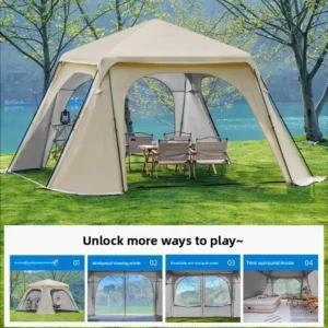 Tienda De Acampar Automatic Camping Tent 2-4 Person Family Tent Portable Backpacking Fully Automatic Tent for Hiking Travel