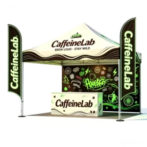 Time limited Custom Digital Printing Waterproof Fire Retardant Portable Polyester Aluminum Frame Easy Pop Tradeshow Giveaways