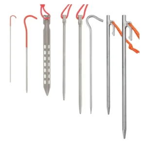 Titanium Alloy Tent Stakes and Nails for Beach Gravel Camping