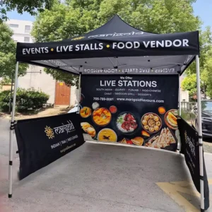 Custom Graphic Tear-Resistant Pop-Up Festive Tent for Outdoor Parties