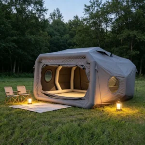Top Independent Vent Hole Water Repellent Coated Fabric for Off Road Vehicle Wilderness Short Camping Inflatable Camping Tent