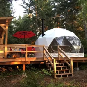 Top Quality Waterproof Luxury Glamping Tent Dome for Exhibition Resort Hotel with PVC Fabric