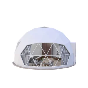 Toppeak Prefab Modular Hotel Rooms Garden Igloo House 6m 7m 8m Geodesic Dome Tent Four Season PVC Double Sided Knife Coated
