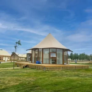 Tourist Winter Tents Custom Double Layer Four-Season 76m Tents for Hotel Resort Safari Glamping