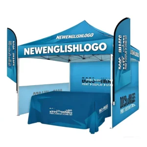Trade Show 10×10 FT Heavy Duty Aluminum Canopy Tent Pop up Folding Outdoor Marquee Custom Print Logo Free Design