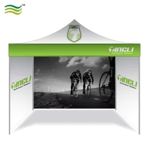Trade Show Booth Aluminum Frame Canopy Tent Activity Use Outdoor Custom 3 Wall Fully Printed Pop up Tent