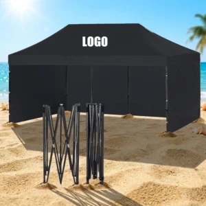 Trade Show Folding Outdoor Waterproof Advertising Canopy Tent with Stainless Steel Frame Double PVC Oxford Cloth Cover