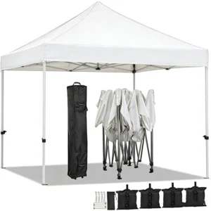 Trade Show Rectangular Tent 10×10/10×20 Feet Pop-up Canopy Outdoor Sports Exhibition Single Layer Kiosk Waterproof