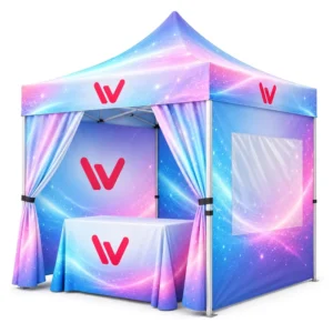 Trade Show Tent 3x6m Waterproof Windproof Custom Printed Aluminum Tent With Sidewalls Logo
