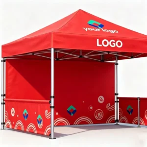 Trade Show Tent Digital Printing Full Color Waterproof Polyester Fabric Aluminum Alloy Frame