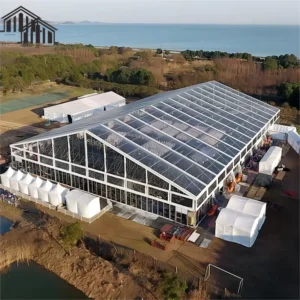 Transparent Aluminum Alloy Four season PVC Tent 20x40m 600 800 People Wedding Party Banquet UV Resistant Fire