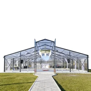 Transparent Aluminum Alloy Wedding Tent With Clear Glass Look Marquee