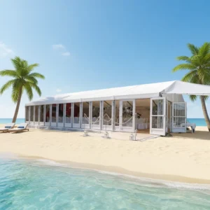 Transparent Aluminum Party Event Wedding Marquee 200 500 Person Heavy Duty a Shape 20 X20 20 X 40 30x 20 Canopy Tent on Beach