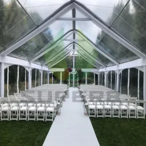 Transparent Clear PVC Aluminum Alloy Frame Four-Season Wedding Party Event Tent with Three Bedrooms and Living Room