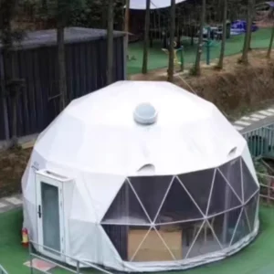 Transparent Geodesic Dome Tent Ideal for Star Gazing Outdoor Glamping Experiences