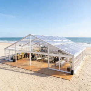 Transparent Glass Orangery Tent Atrium Marquee Outdoor Wedding Ceremony Tent