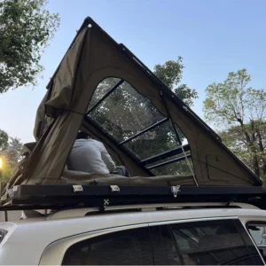 Transparent Hard-Shell Triangle Rooftop Tent for Car