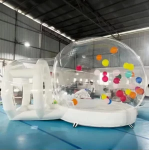 Transparent Inflatable Bubble Bounce House Dome Tent with Tunnel