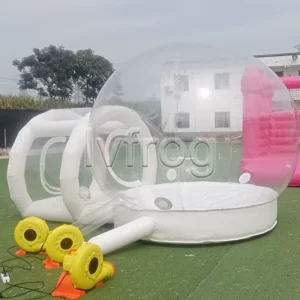 Transparent Inflatable Bubble Dome Tent and Bounce House for Parties