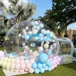 Transparent Inflatable Bubble Dome Tent with Tunnel for Birthday Party