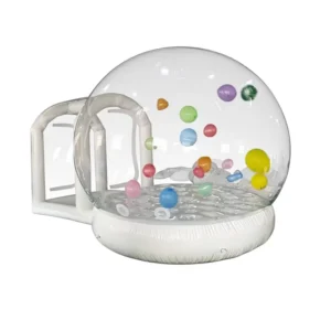Transparent Inflatable Bubble House Bouncy Castle for Weddings and Parties, Fully Automatic, Starry-Sky Design